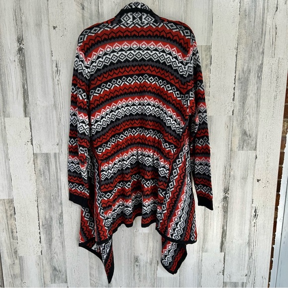 ALISON ANDREWS Black Rust Open Cardigan Sweater 2X - Picture 7 of 7